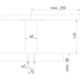 Barsteun korfu recht h:170mm rvs look