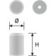 Knop GRAF Ø17.5 aluminium mat zwart