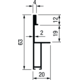 Greepprofiel essence C 2,6m zwart