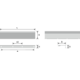Greep stratt ba128 l1500 zamak RVS look