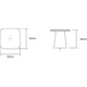 Knop PRISM L32 zamak mat zwart