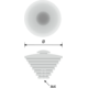 Top d.29mm chroom