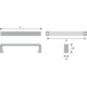 Greep encanto zamak zwart mat ba 128mm l140mm