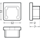 Eindkap led profiel Smart10 grijs