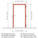 Xinnix X1 kit kopstuk breedte 880mm opentrekken