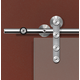Flatec IV glasschuifdeurset RVS 100kg l.2100mm voor deurbladbreedte 910-1000mm