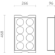 Filo flessenhouder box zwart