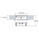 Powerpoint rvs b-f 1 stopcontact  + led