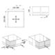 Ninka cuisioflex ladeindeling grijs (set van 2 st)