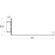 Set voor verlichting hoeklegplank 600 mm
