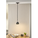 Mercury ledpendel 8W led gunmetal + stopcontact