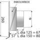 Paneir sigma uitblaasrooster  rvs/rvs d.125mm