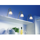 Alto set 3 x led zilver/wit glas 2,8W 12V 3000K + konvertor