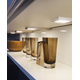 Streto Led zwart set 4x4w 4000K-12V + convertermet met schakelaar