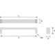 Greep hios pal 192x20x6mm RVS