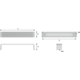 Greep wants zamak zwart ba 160mm l168mm