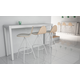 Petris tessuto barkruk 65cm-acier epoxy antraciet/