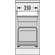 Hailo bottom mount 40-60cm2x29l - metalen drager - 2x29l - metalen drager - volledig uitsc