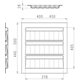 Basic kruidenlade k 50 cm wit 450 x 500 mm
