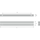 Profielgreep ba960 984x23mm walnoot