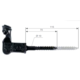 Sluiting vr blinden 0116 gm zwart plast.
