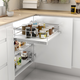 MC Line uittrekmand 50cm wit+hettich quadro ss 30k +hettich quadro ss 30kg+afstandhouders