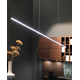 LD8104p led pendel 3000K 28.3 W 220-240v zwartl.15 l.1500mm