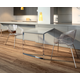 U-poot aanbouwtafel chr. h=690mm/b=700m