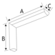 Plankdrager nr 600 20cm wit