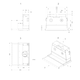 Novy telescopische dampkap 60cm RVS dub motor knop