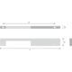 Greep drimo ba480 520x35mm walnoot asymm