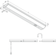 Hera Led Modulite F 900mm 15W 230V 3000K zwart