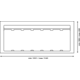 Ladeafvalsysteem 9xl line k.1200mm h.277mm26 L + 26 L + 26 L + 26 L + 11 L oriongrijs