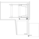 Rational corner b Soft Close 600mm re antraciet + 4 bakmanden antraciet