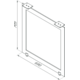Tafelpoot milano vr aanbouwtafel rvs 690x700mm