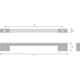 Greep urban ba160 184x12x33 eik ongelakt