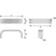 Greep SENSE MINI BA96 L103 aluminium rvs-look