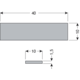 PS48 set(2) dubbelzijdige tape voor afdekprofiel