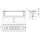 Versaturn b-f wit glas  3 st + 2 usbmet kabel 2000 met kabel 2000mm