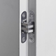 Onzichtbaar scharnier 43.7x12.4mm nikkel geborsteld