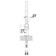Blanco Carena-S vario chroom/zacht wit