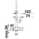 Blanco Catris-S Flexo eengreeps zwart mat