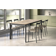 Tafel uitsch. poker 120x80 zwart-keramisch basalt
