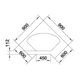 Blanco spoeltafel Delta-IF