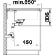 Blanco Delta II-F wit automatische bediening