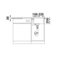 Blanco Adira 45 S-F café automatische bediening