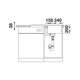 Blanco Adira 45 S wit automatische bediening