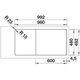 Blanco Adira 6 S-F antraciet automatische bediening