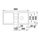 Blanco Adira 6 S-F café automatische bediening