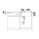 Blanco Adira XL 6 S antraciet automatische bediening